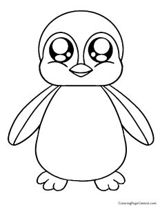 Penguin 01 Coloring Page Coloring Page Central