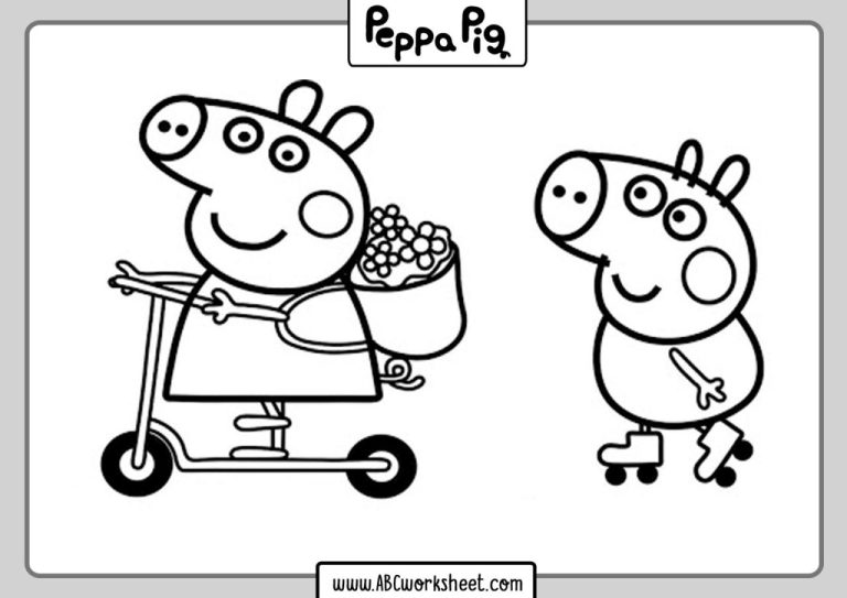 Color Page Peppa Pig