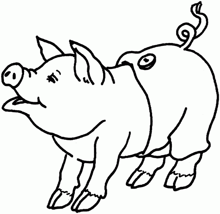 Coloring Page Piglet