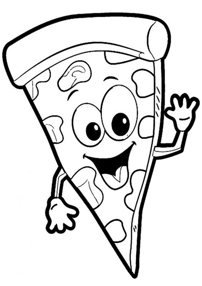 Cheese Pizza Coloring Pages