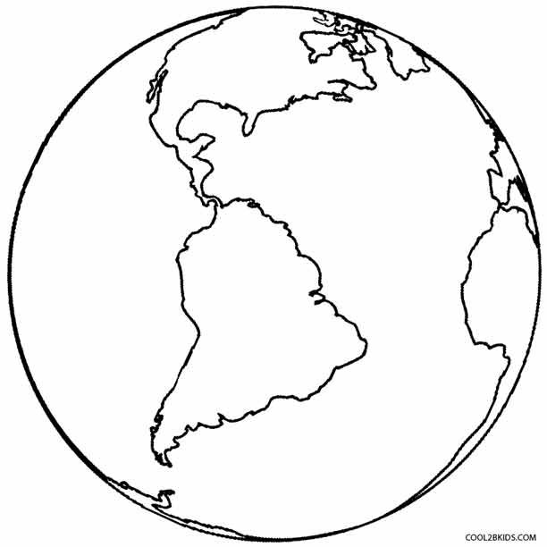 Earth Colouring Pages