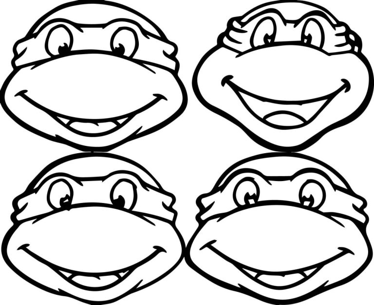 Ninja Turtle Coloring Pages For Toddlers