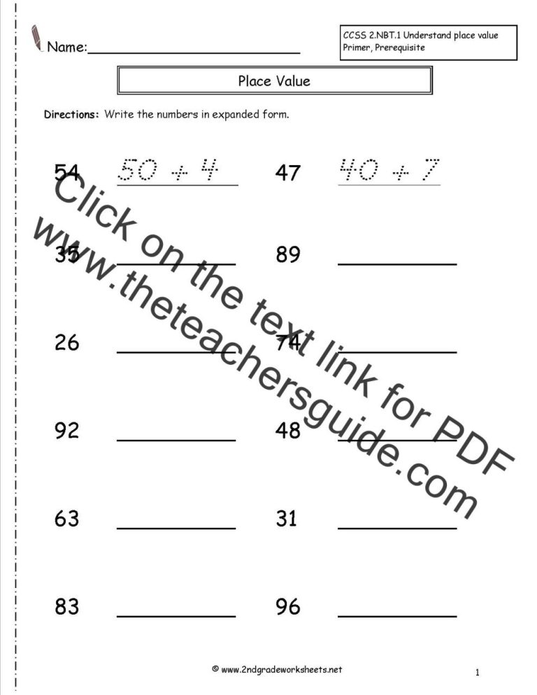 Super Teacher Worksheets Multiplication 3-Digit By 2-Digit
