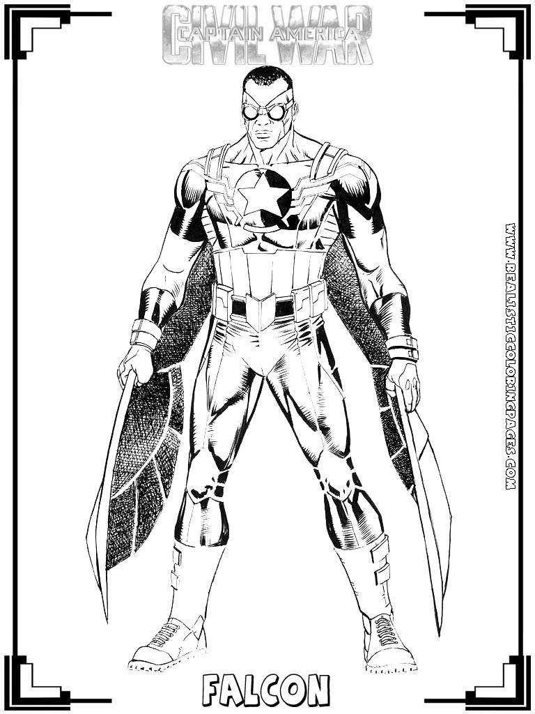 Captain America Civil War Coloring Pages Coloring Home