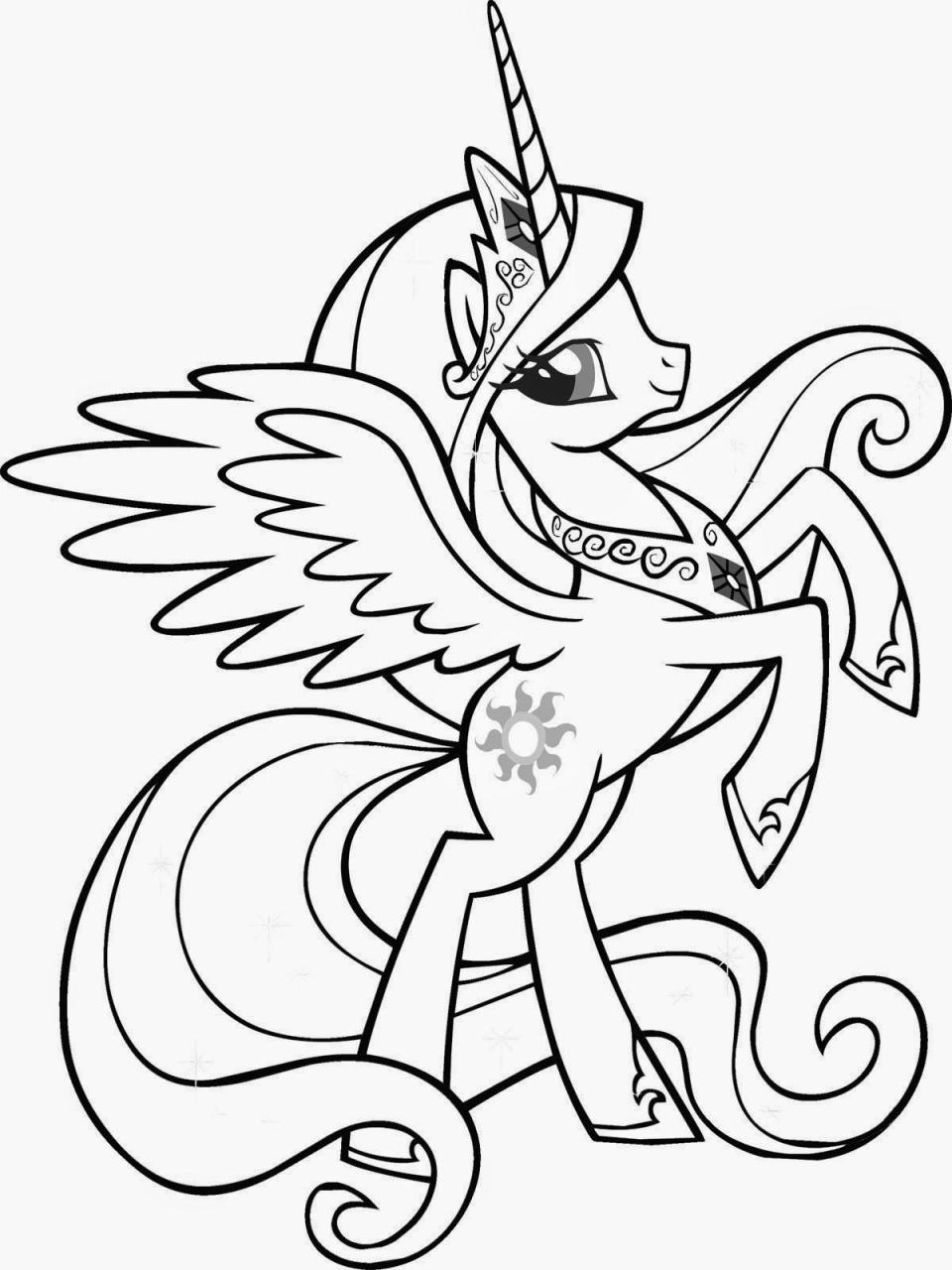 Free Unicorn Coloring Pages Online, Download Free Unicorn Coloring