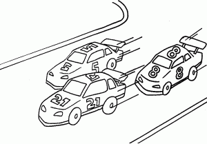 Race Car Coloring Pages Printable Free (5 Image)