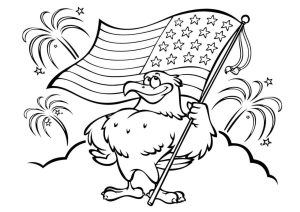 American Flag Coloring Pages. You can print on the site for free