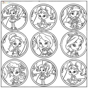 Coloring Pages Rainbow Rangers. Print Little Sorceresses