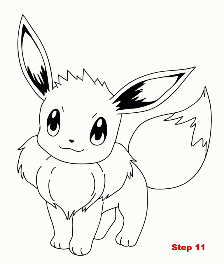 Pokemon Printable Coloring Pages Eevee