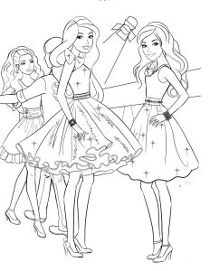 Barbie Dream House Printable Coloring Pages Coloring Home