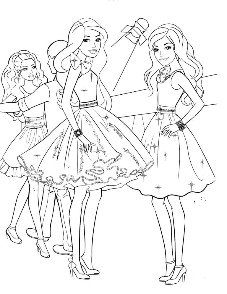 Coloring Pages Barbie Dream House
