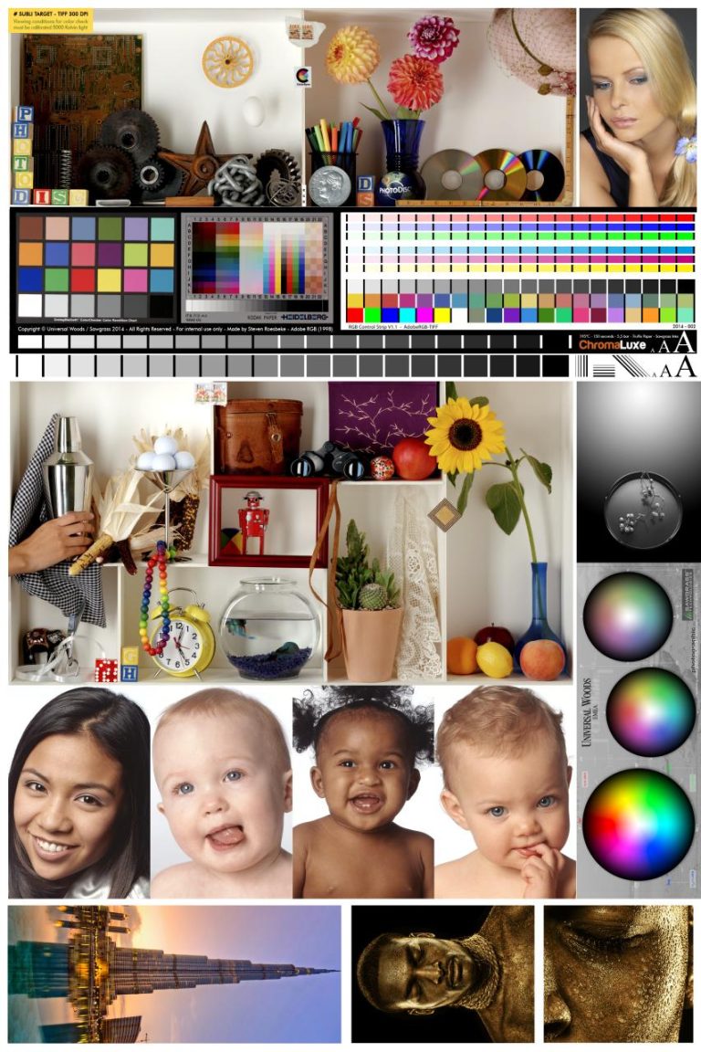 Color Printer Test Page Image