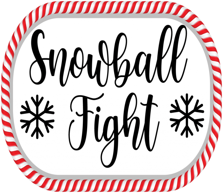 Snowball Fight Printable