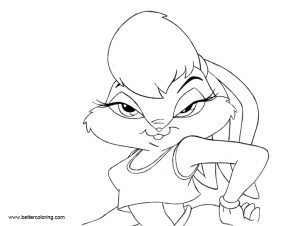 Space Jam Coloring Pages Lola by Mrseyker Free Printable Coloring Pages