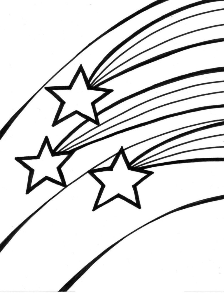 Star Colouring Pages