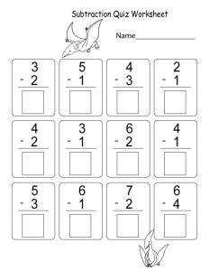 Subtraction and Addition Worksheets Learning Printable