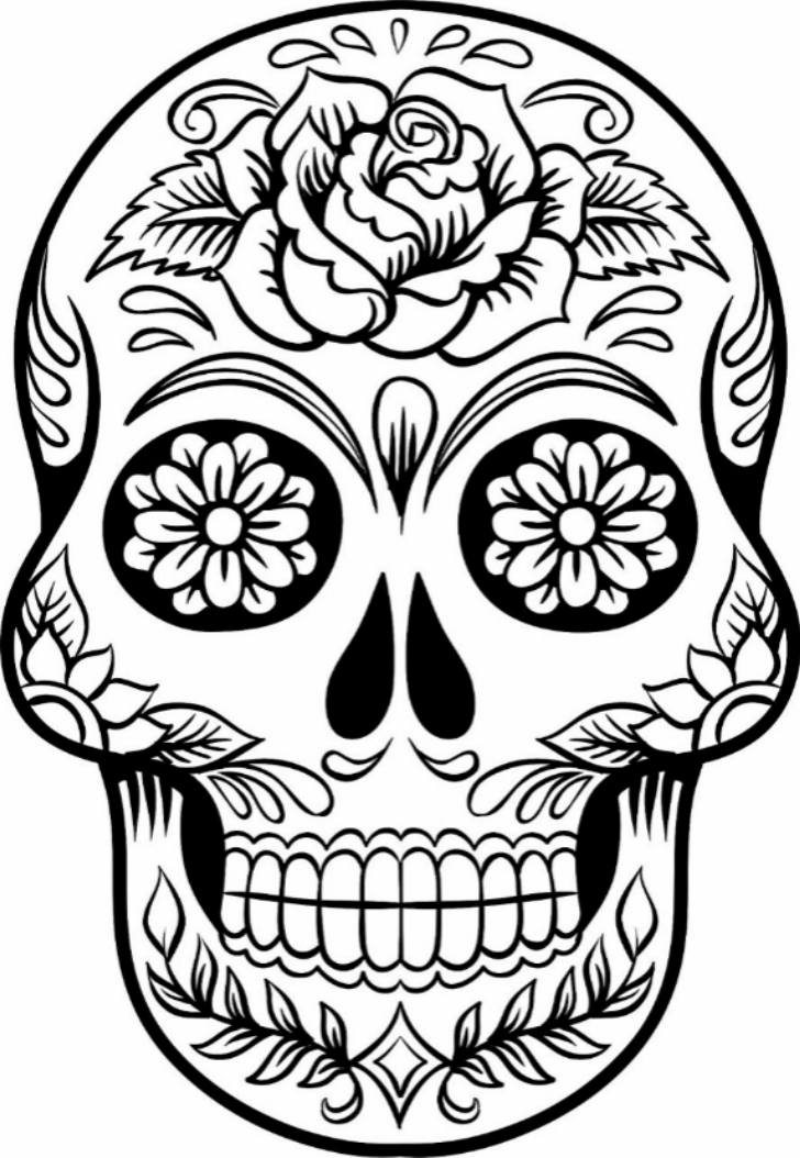 Skull Colouring Pages