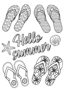 Free & Easy To Print Summer Coloring Pages Tulamama