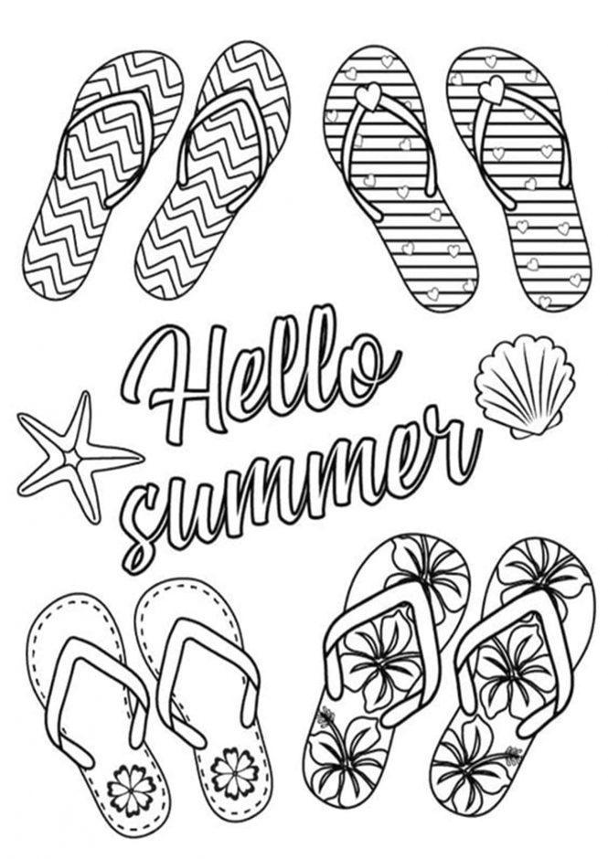 Free Printable Color Pages Summer