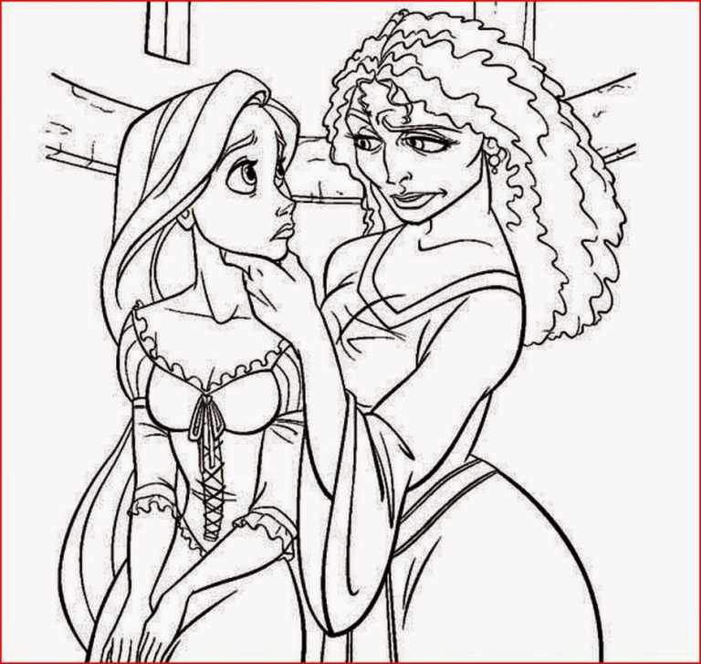 Rapunzel Coloring Pages To Print Free