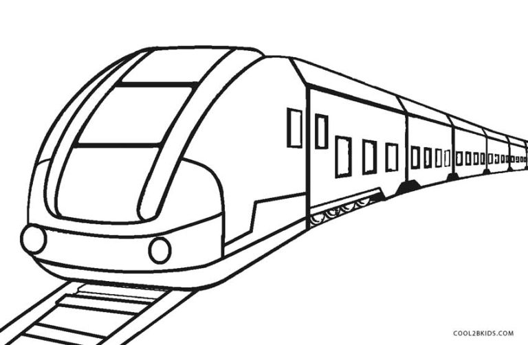 Coloring Pages Of A Train