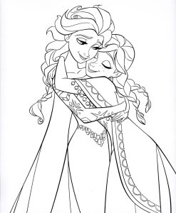 free printable coloring pages elsa and anna 2015 [] Lunawsome
