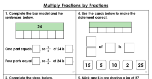 Year 6 Multiply Fractions by Fractions Lesson Classroom Secrets