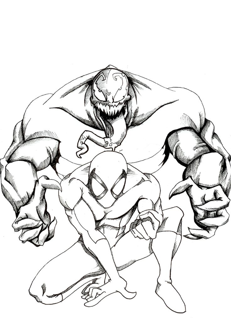 Carnage Coloring Pages Venom