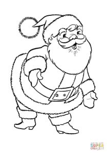 Great Santa Claus Super Coloring Santa coloring pages, Free