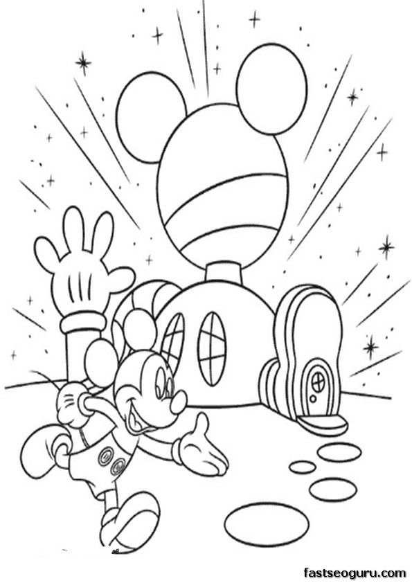 Coloring Pages Mickey Mouse Clubhouse