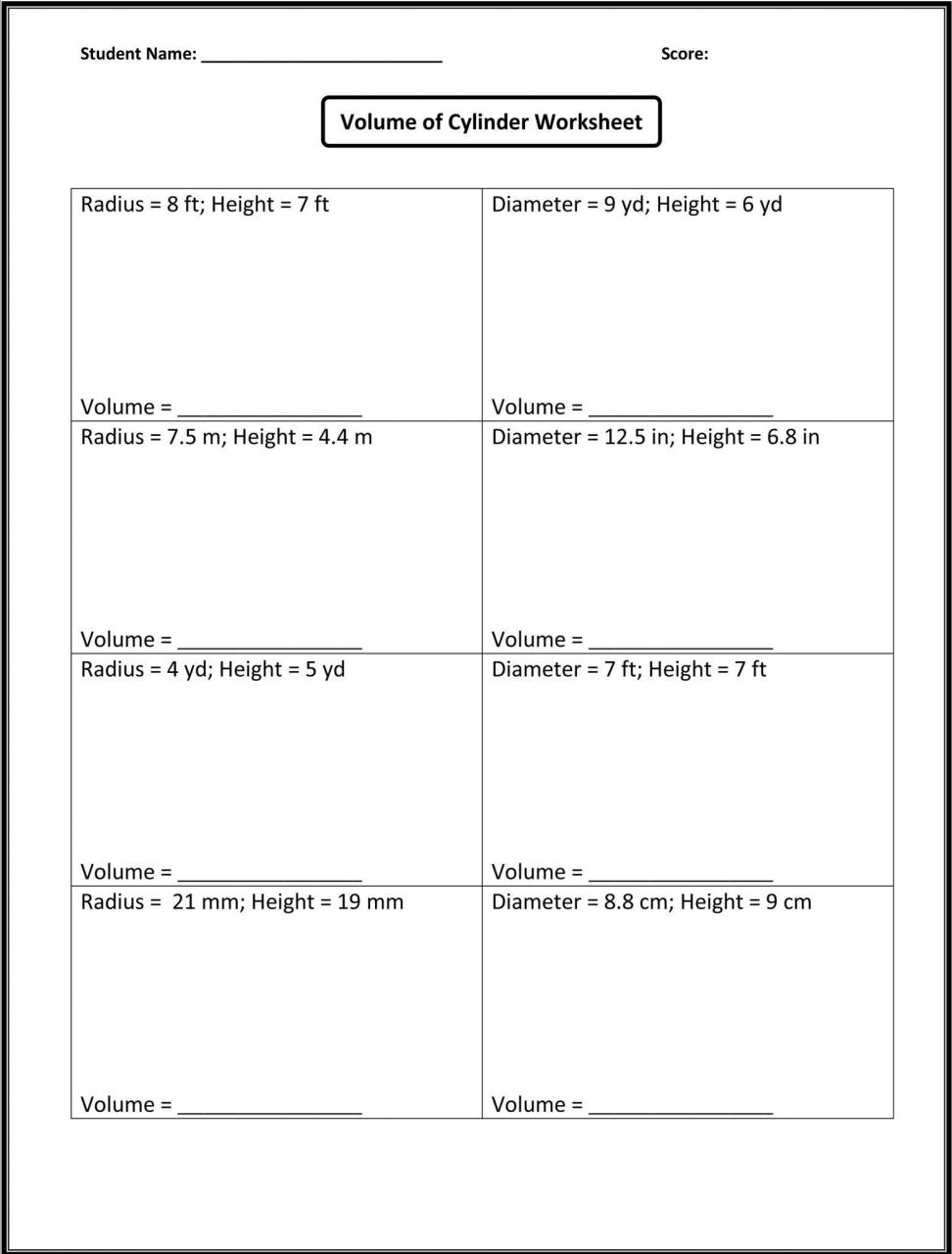 Free 8th Grade Math Worksheets Printable Try this sheet