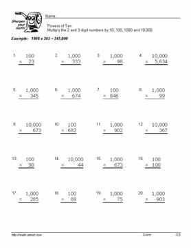 5th Grade 2 Digit By 2 Digit Multiplication Worksheets Pdf