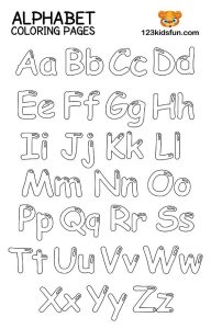 Free Printable Alphabet Coloring Pages for Kids 123 Kids Fun Apps
