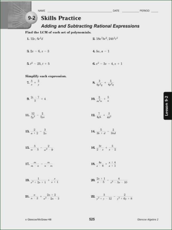 Subtracting Rational Numbers Worksheet 7Th Grade