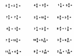 14 Best Images of Adding Subtracting Fractions With Mixed Numbers