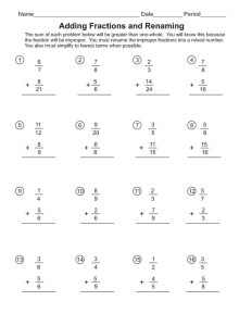 Super Teacher Worksheets Subtracting Fractions With Unlike Denominators