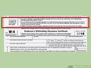 How to Fill Out a W‐4 (with Pictures) wikiHow