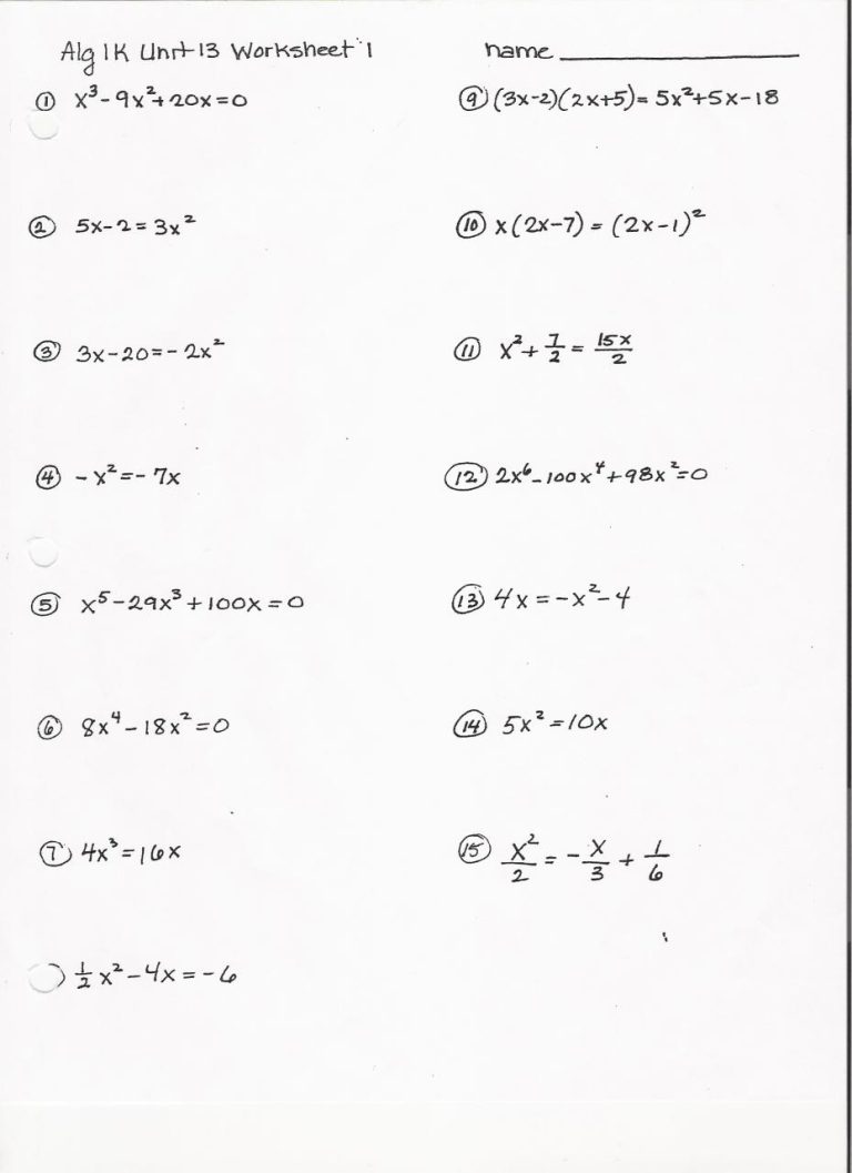 Multiplying Polynomials Worksheet Answers With Work