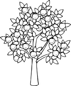 Almond Tree Coloring Pages at Free printable