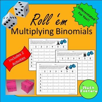 Multiplying Binomials Using Foil Worksheet Answers