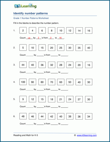 K5 Learning Grade 5 Math Worksheets