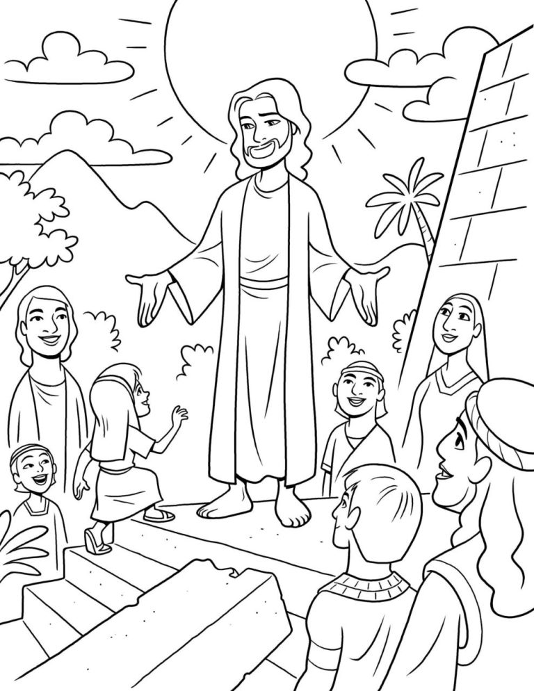 Jesus Coloring Pages Lds