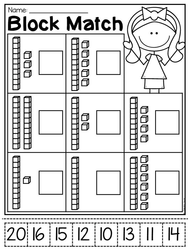 Printable Tens And Ones Worksheets For Kindergarten