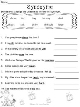 Printable Antonyms Worksheets For Grade 1