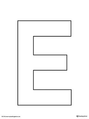 Alphabet Letter E Printable Worksheets