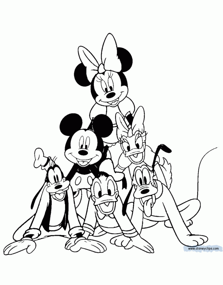 Coloring Pages Mickey Mouse And Friends