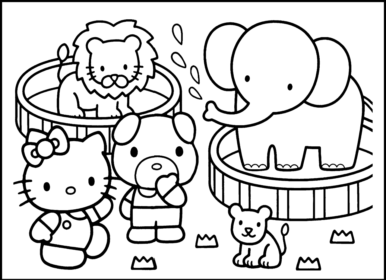 Preschool Zoo Coloring Pages Coloring Home