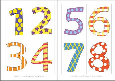 Giant Printable Number Line 1-20