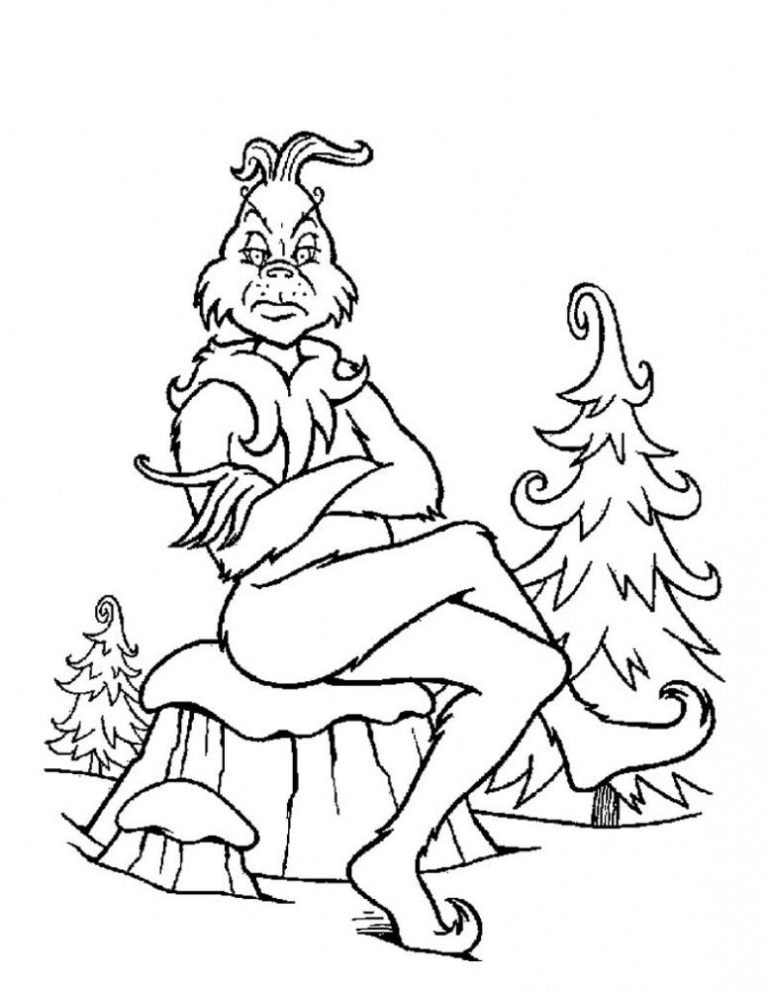 Grinch Coloring Page Online