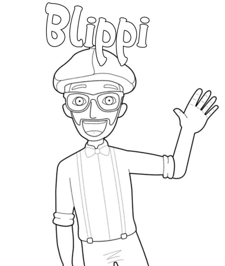 Blippi Coloring Picture